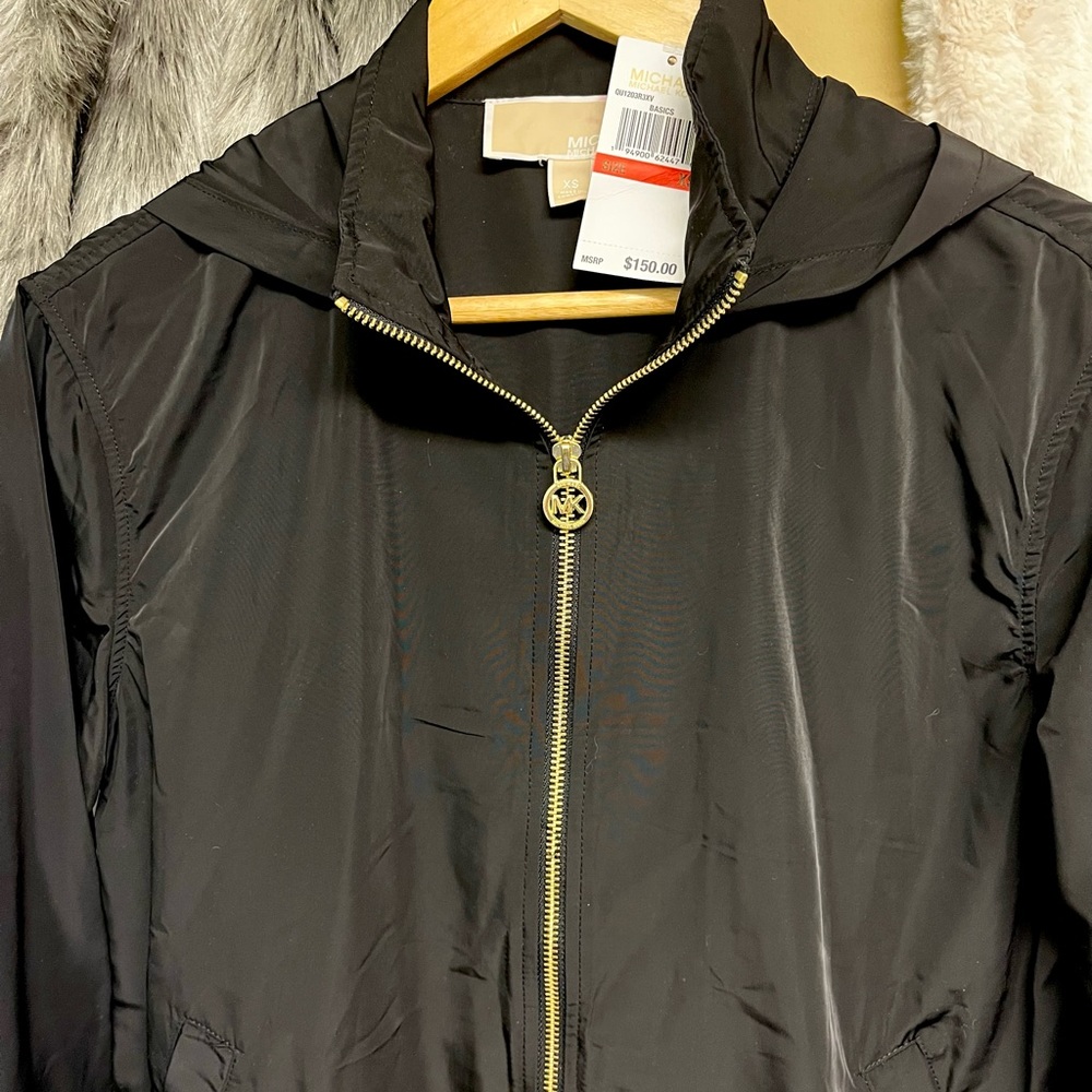 Michael Kors MK lightweight black windbreaker XS